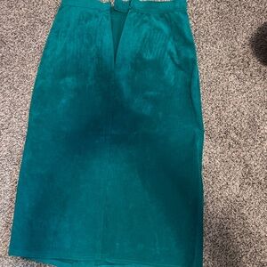 Source Unknown Teal Pencil Skirt